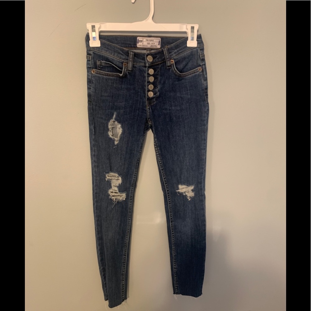 Free people skinny jeans like new!!!